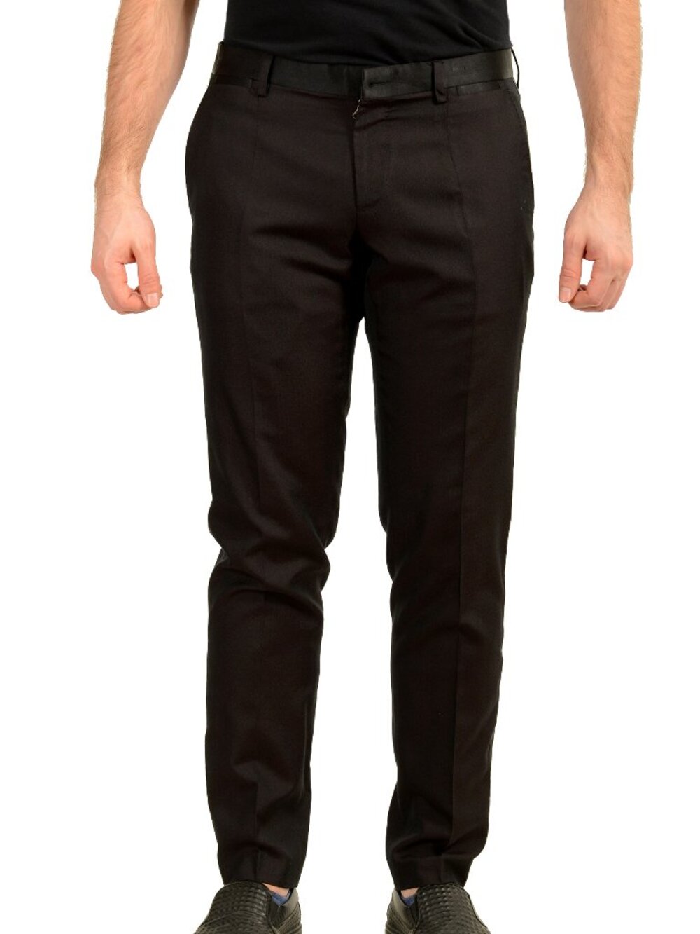 Dolce & Gabbana Men's Deep Purple Silk Tuxedo Dress Pants US 32 IT 48